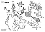 Bosch 0 603 387 160 Psb 500-2 Percussion Drill 230 V / Eu Spare Parts